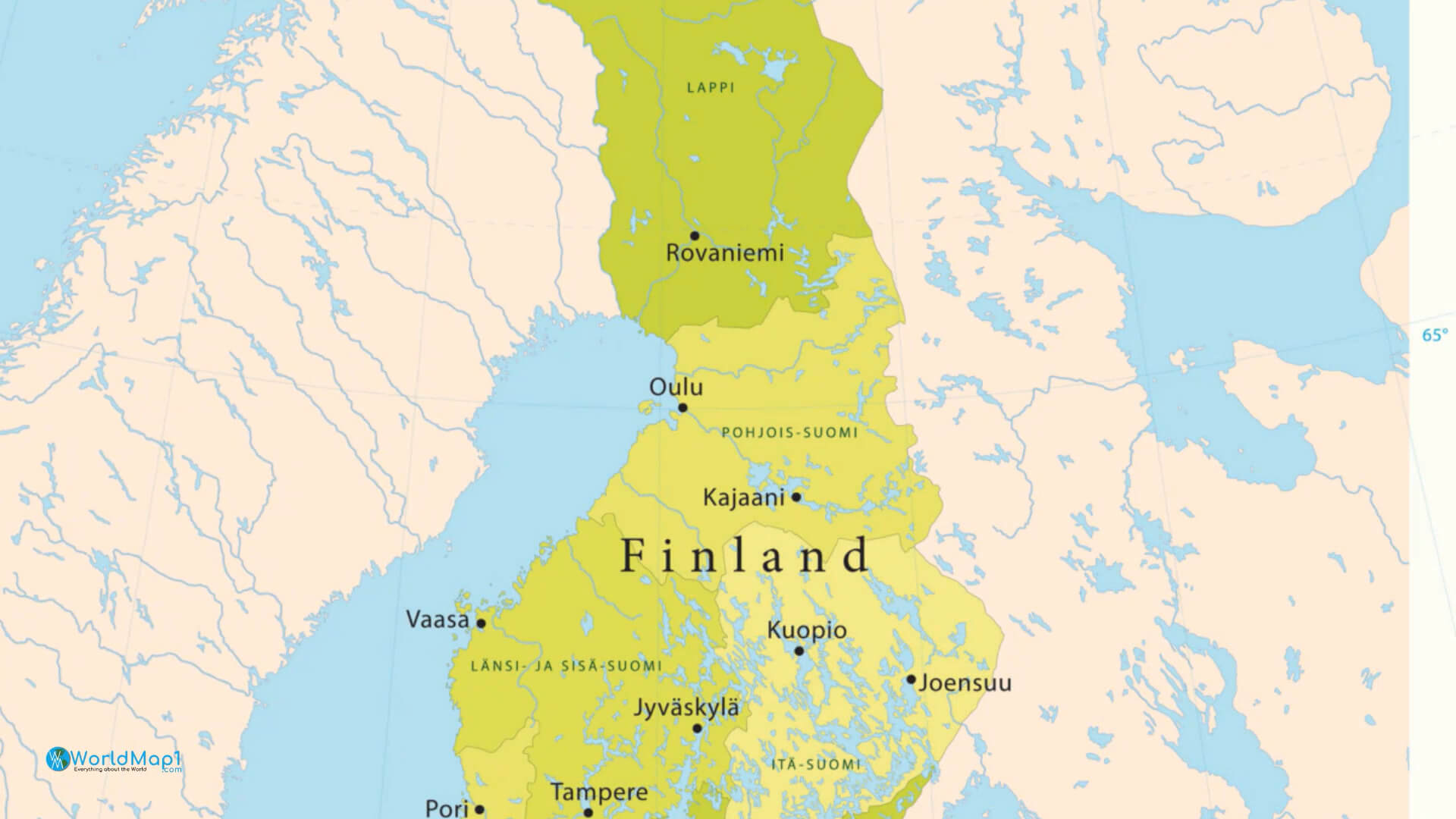 Map of Finland